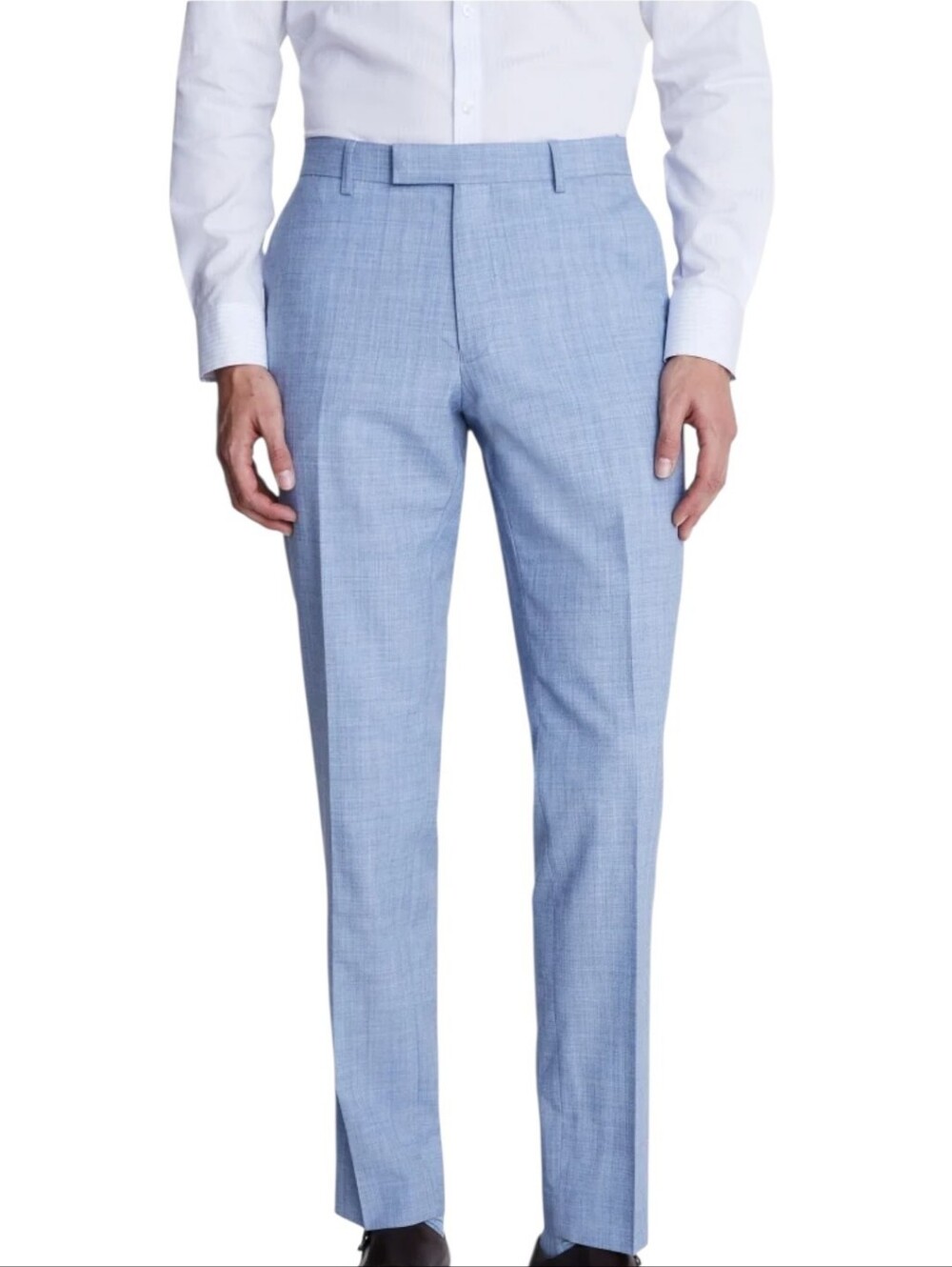 French Connection By Moss Slim Fit Sky Blue Marl  Dress Pants Size 32R NWT